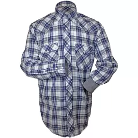 Cowboy Collection Men's Weave Plaid Snap Shirt