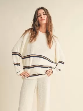 Cozy Up Multi Striped  Pullover