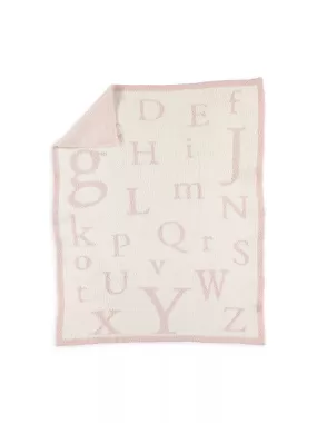 CozyChic ABC Blanket - Dusty Rose/Cream