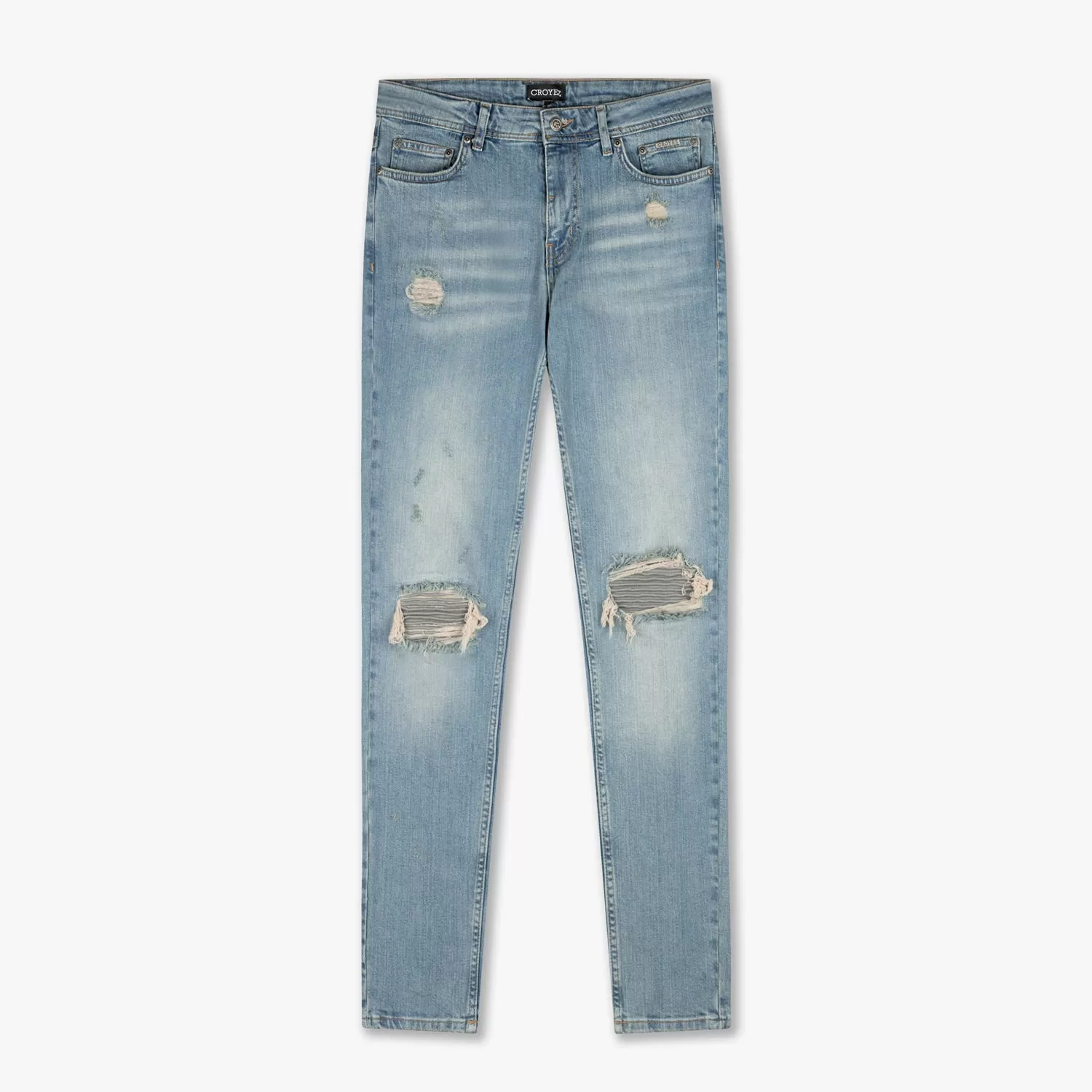 CROYEZ CH1 DISTRESSED JEANS - LIGHT BLUE/ANTRA