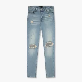 CROYEZ CH1 DISTRESSED JEANS - LIGHT BLUE/ANTRA