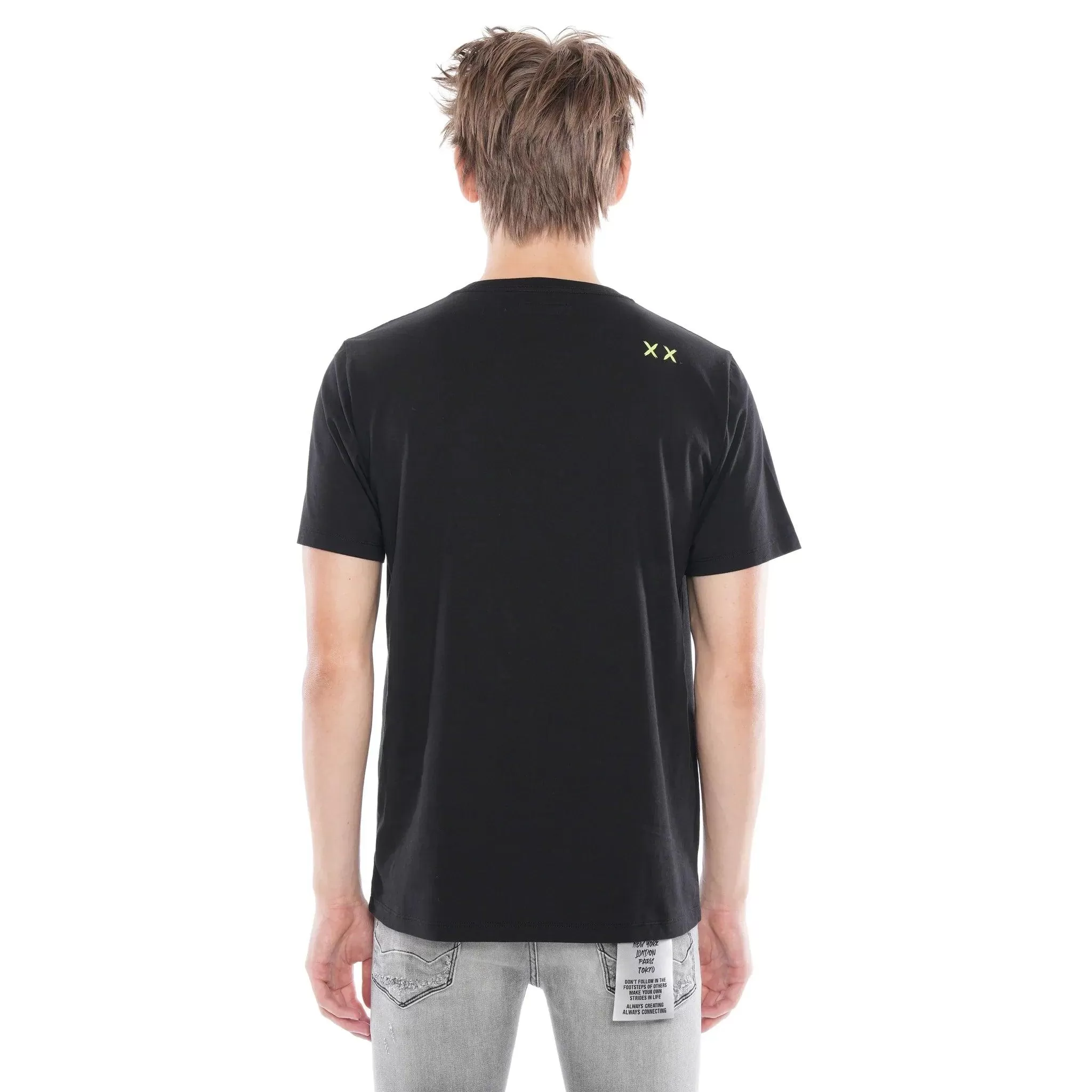 CULT OF INDIVIDUALITY SS CREW NECK TEE LOVE ME IN BLACK