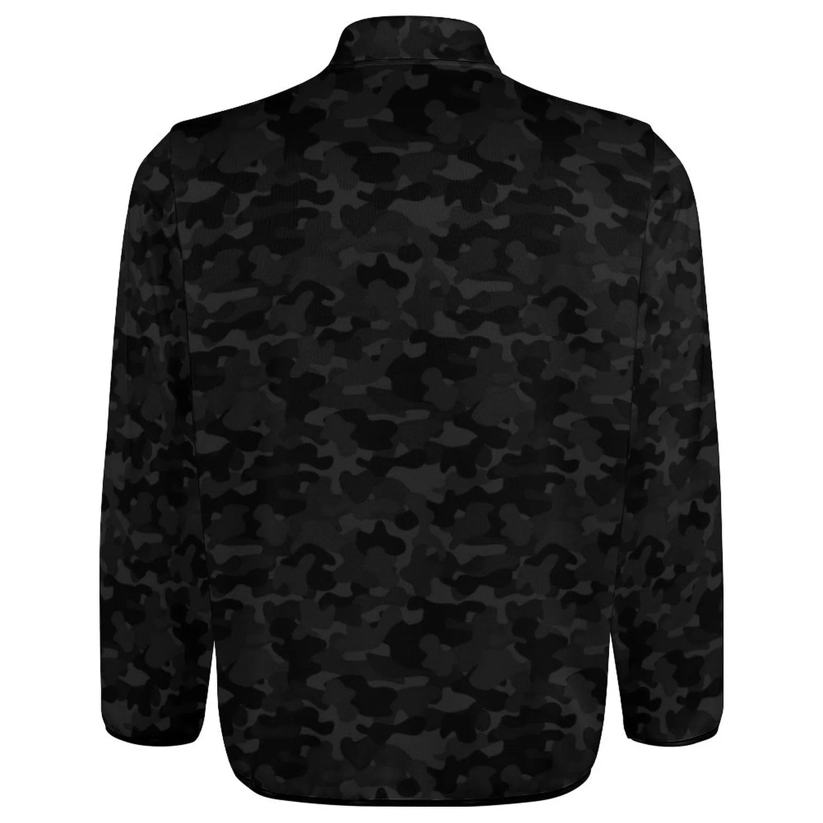 Custom Face&Name Black Camouflage Loose Sweatshirts Personalized Men's Stand Collar Sweatshirts