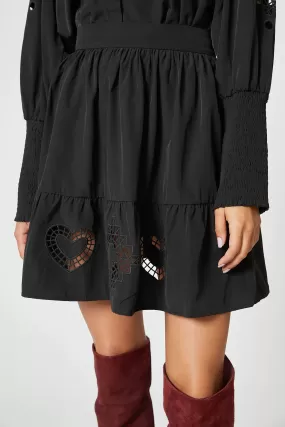 Cut-out Mini Skirt