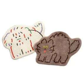 Cute Animal Dogs Cats Characters Floor Mats Rugs Bathroom Home Decor Bedroom Door Foot Pads Anti-slip Gifts