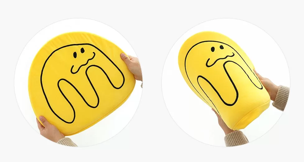 Cute Characters Shaped Sofa Cushions Pillow Soft Back Chair Foams Floor Sofa Yellow Orange Mint Gifts Home Decor Reading Support Sponge Zipper Seating Office Round Square