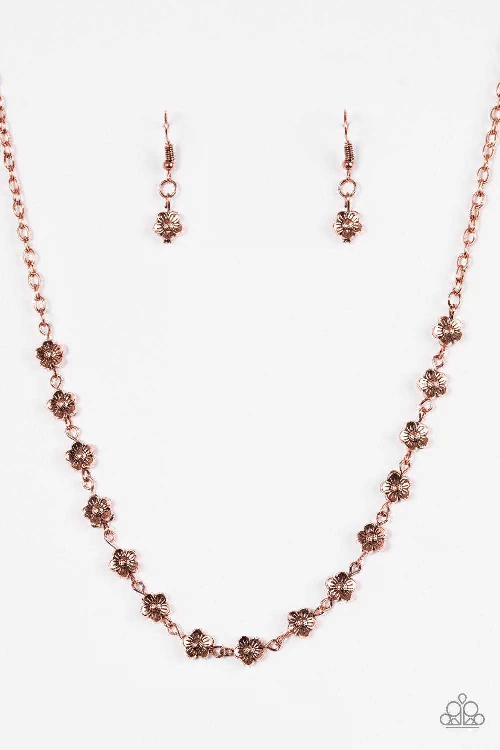 Daisy Do-Si-Do Copper Flower Necklace - Paparazzi Accessories