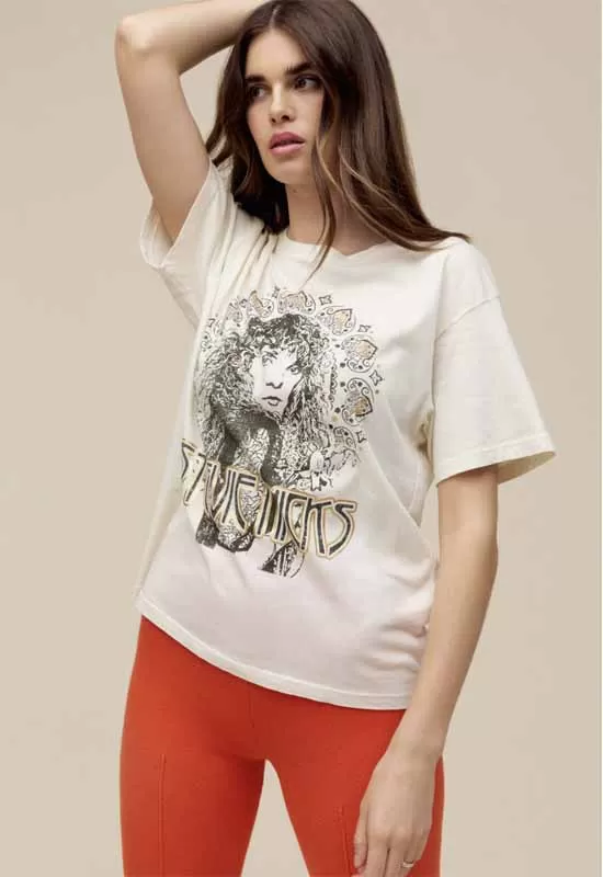 Daydreamer - Stevie Nicks Metallic Boyfriend Tee