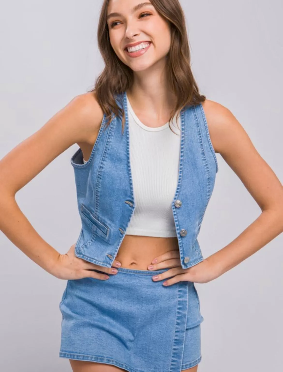 Denim vest