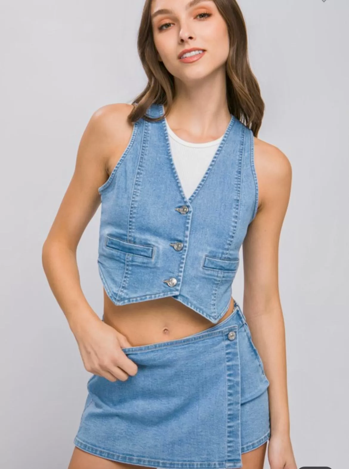 Denim vest