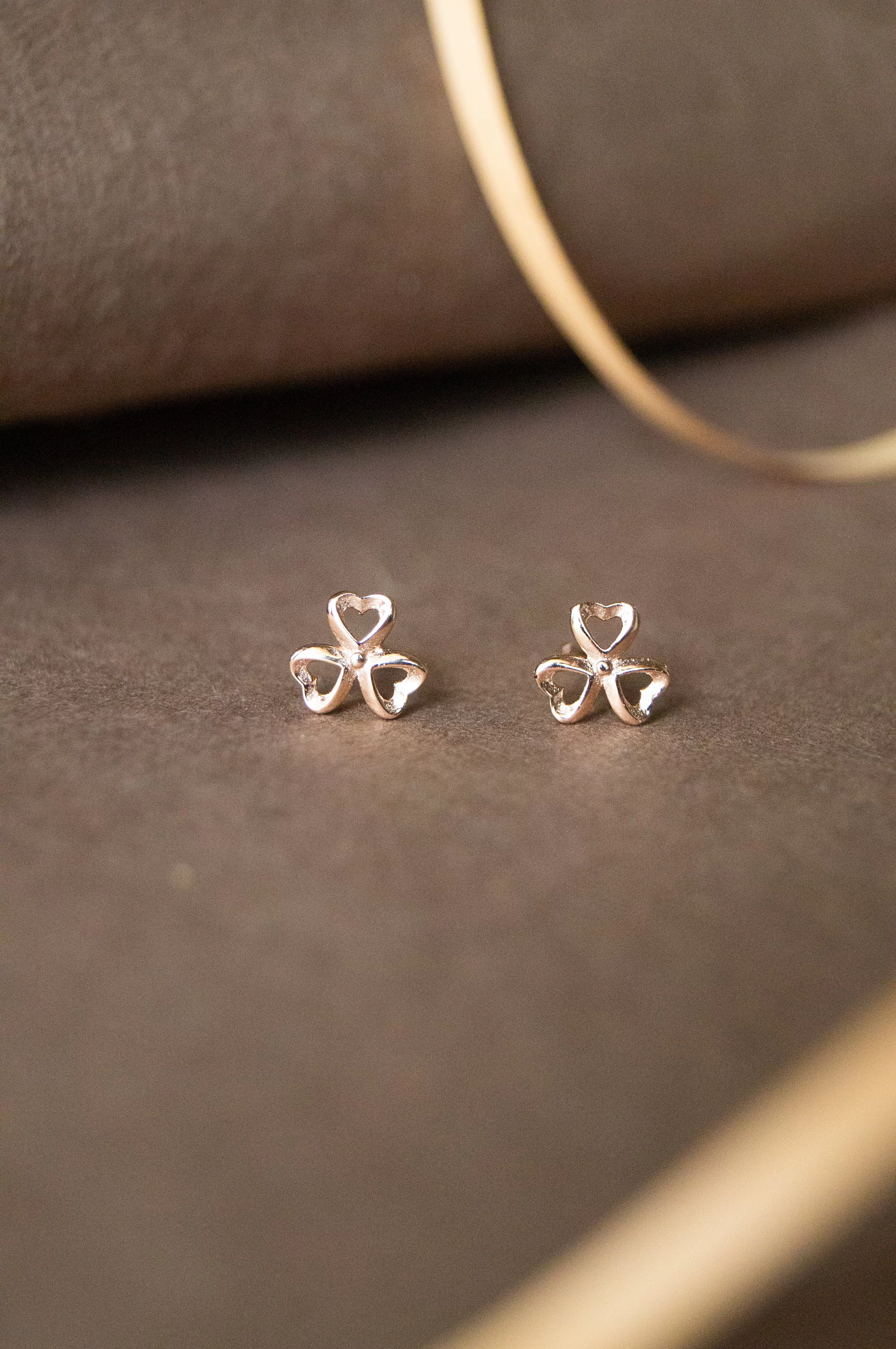 Dreamy Flower Sterling Silver Mini Stud Earrings