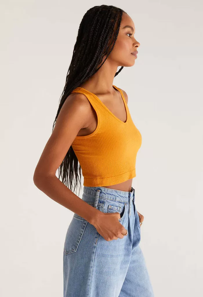 Effortless Seamless Tank-Golden Amber