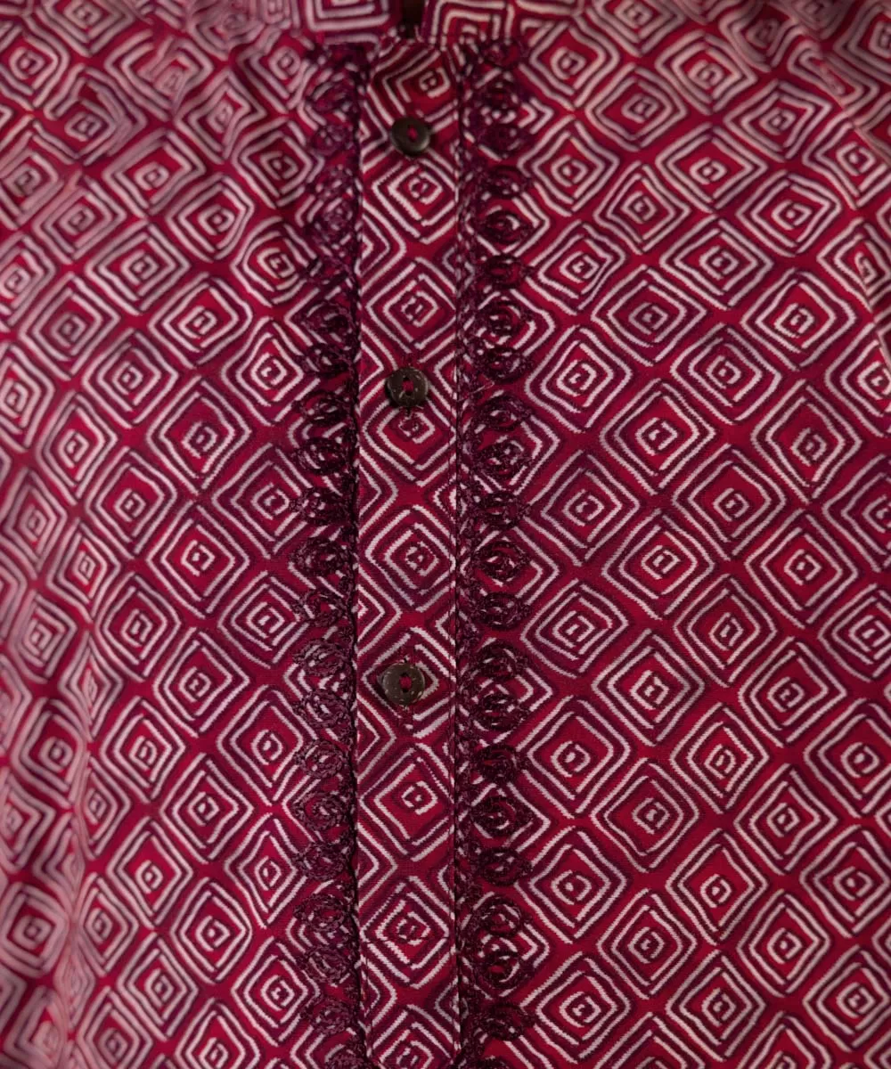 Embroidered Cambric Kurta