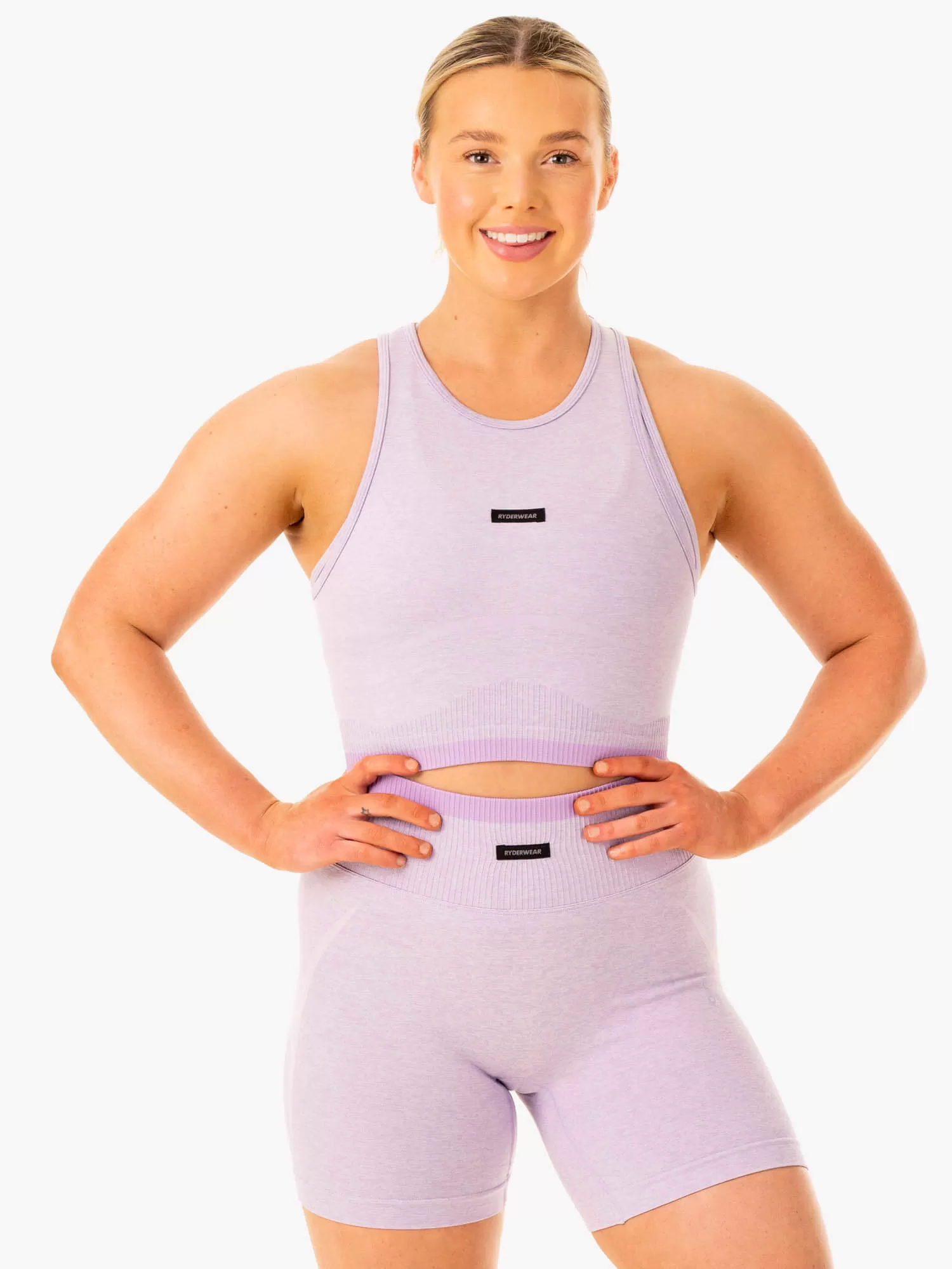 Excel Seamless Tank - Lavender Marl