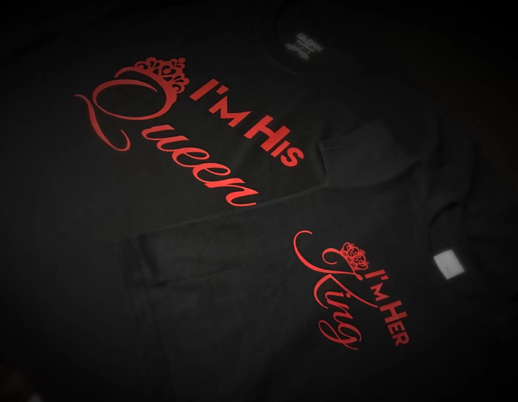 Family - King,Queen,Princess or Prince T-Shirt - Red Graphics