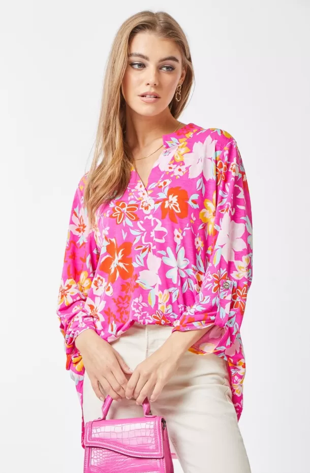 Figure It Out Top - Pink Multi