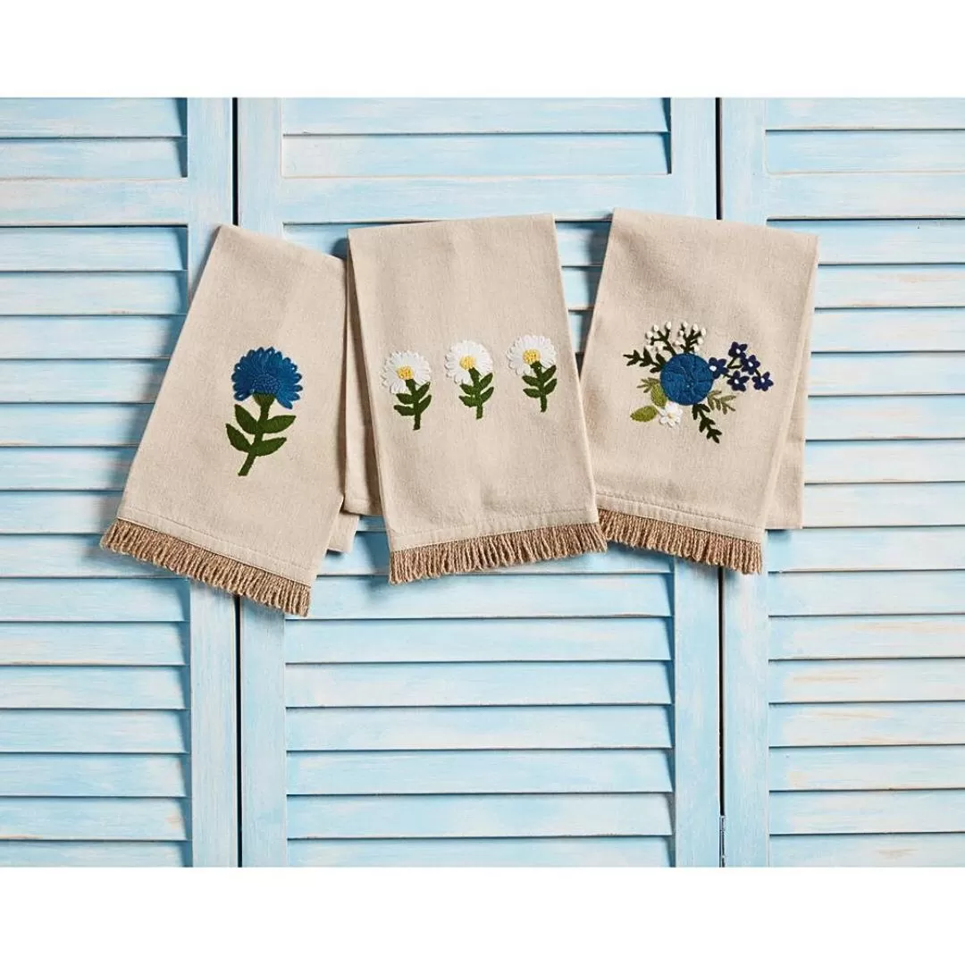 Floral Embroidery Towels