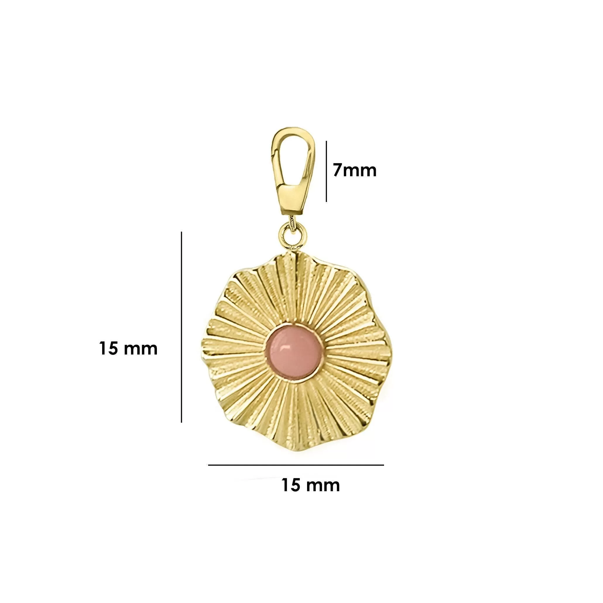 Flower Charm | 14K Solid Gold