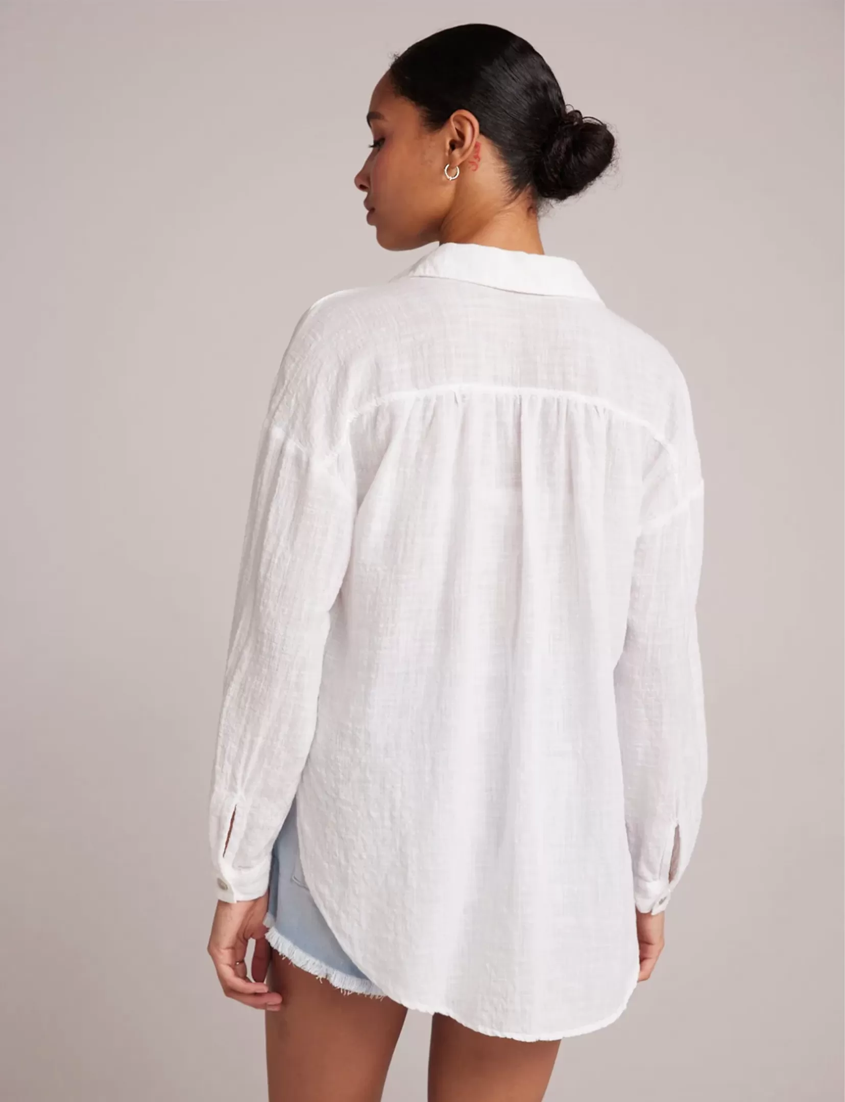 Flowy Shirt, White