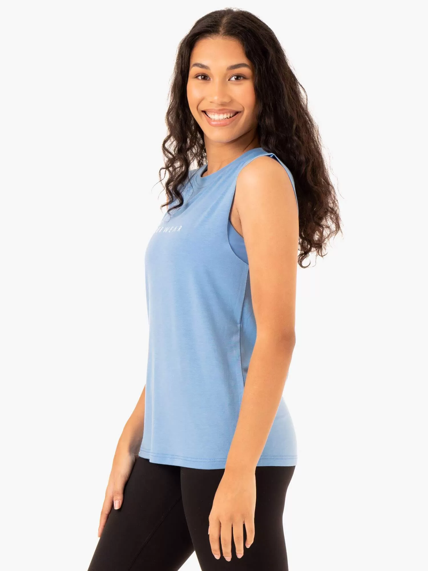 Foundation Muscle Tank - Sky Blue