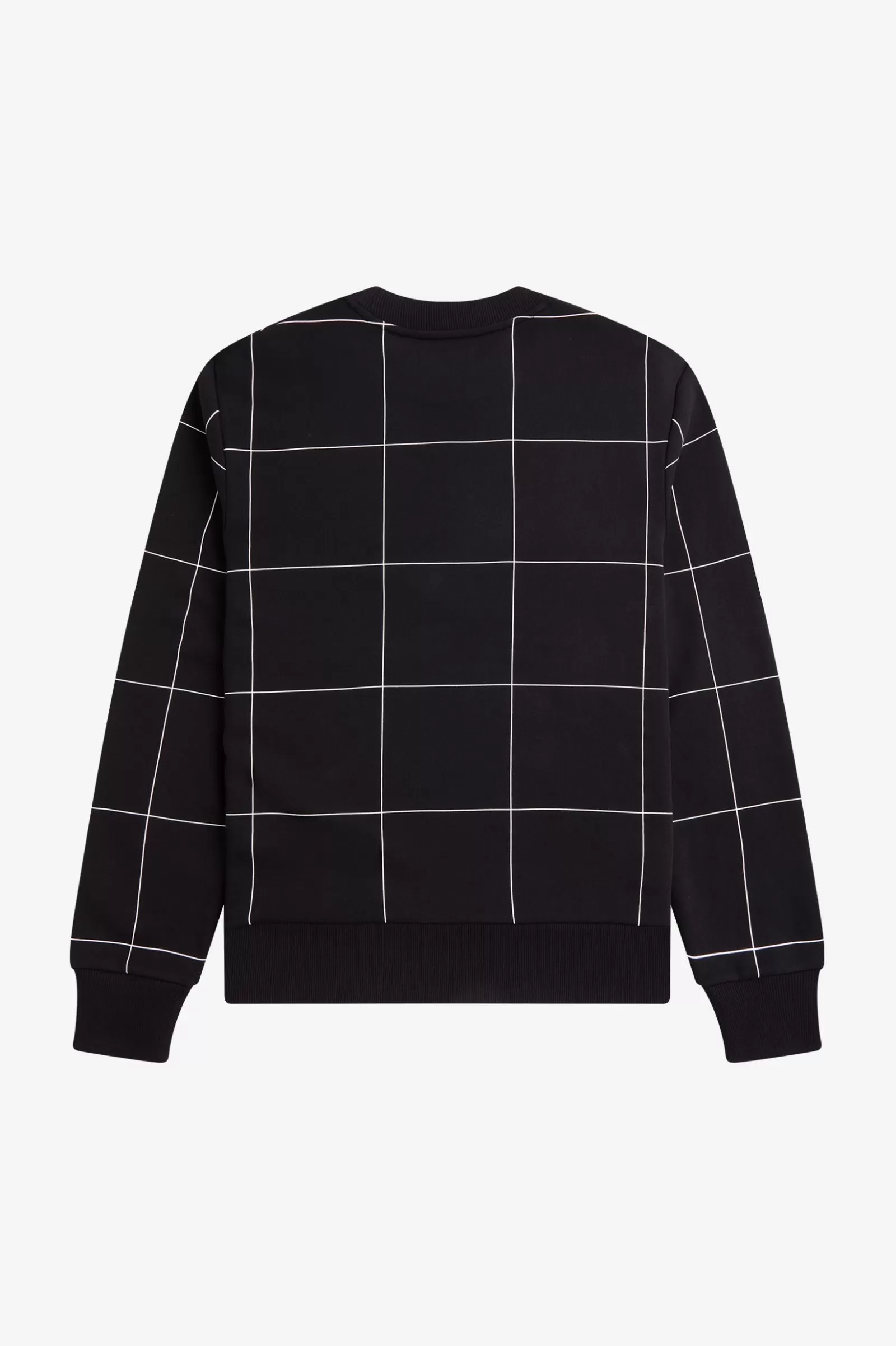 Fred Perry Black Grid Detail Sweatshirt