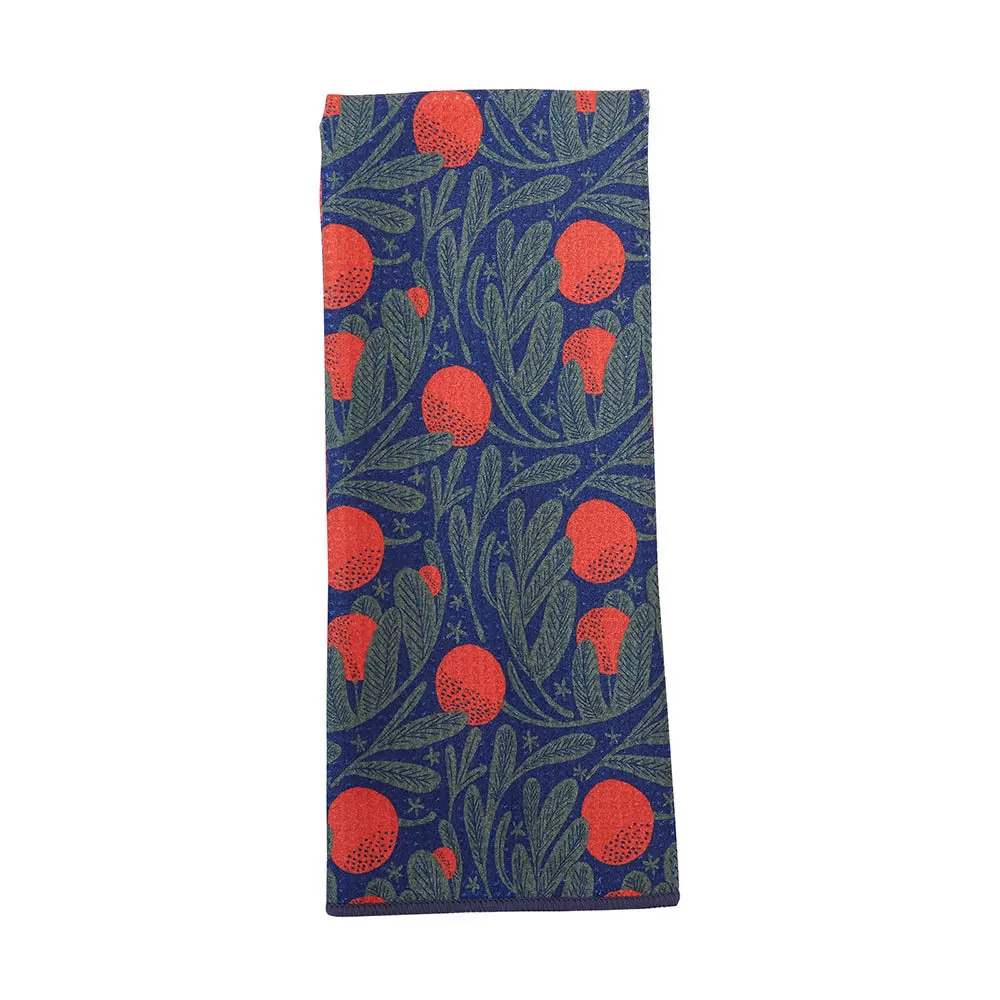 Fruit Tree blu Kitchen Tea Towel