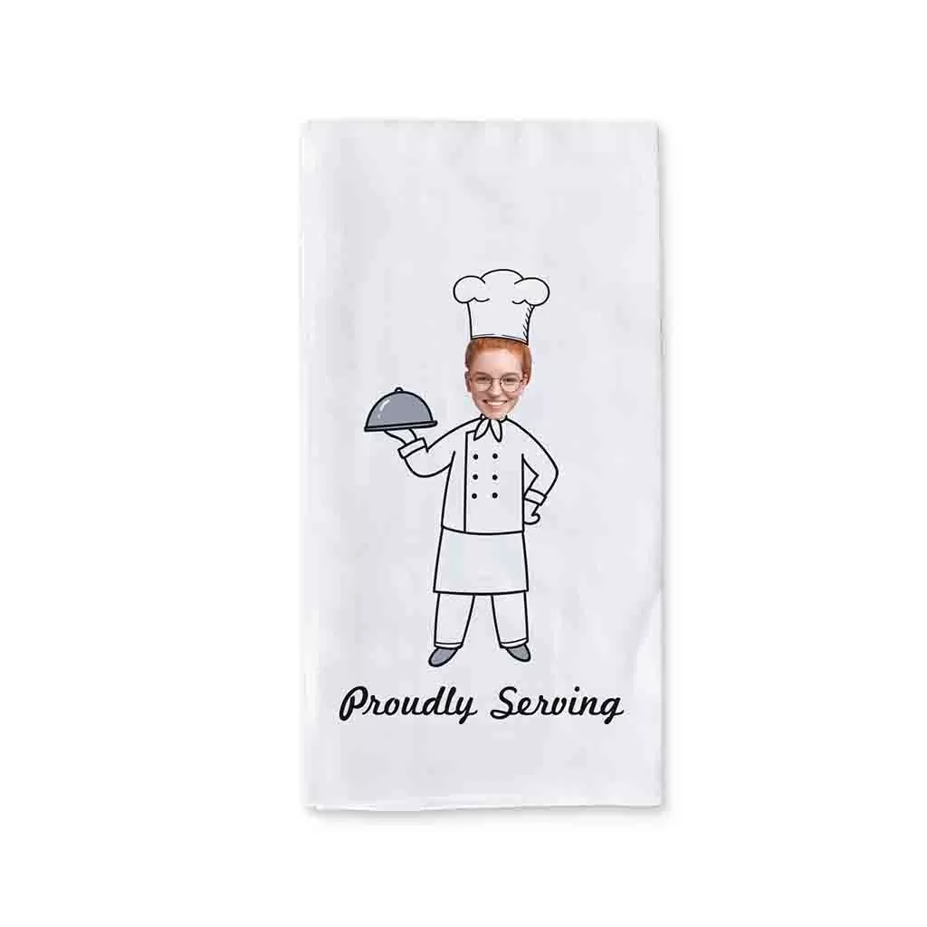 Funny Kitchen Towel Personalized for the Cook