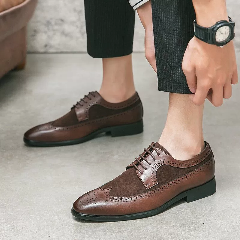 Genuine Leather Oxfords for Formal and Casual Men's Shoes - QB129