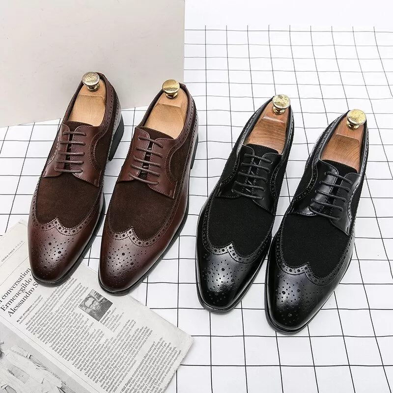 Genuine Leather Oxfords for Formal and Casual Men's Shoes - QB129