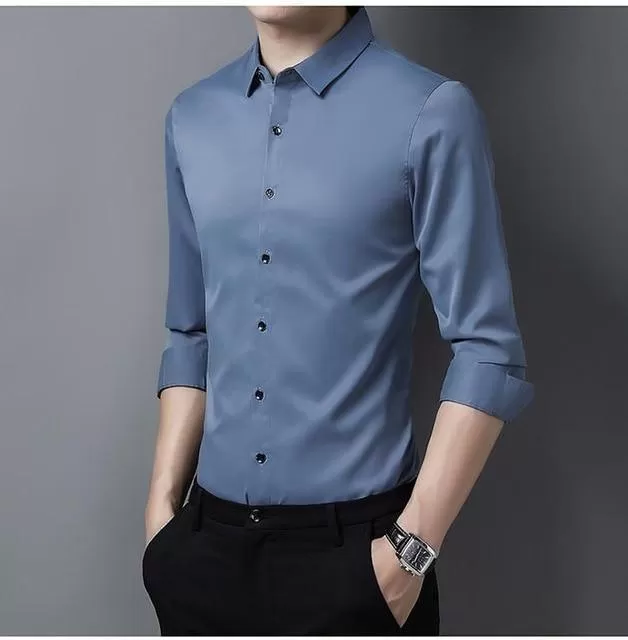 Gilan Plus Size Silk Shirts For Men