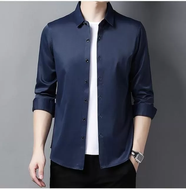 Gilan Plus Size Silk Shirts For Men