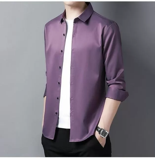 Gilan Plus Size Silk Shirts For Men