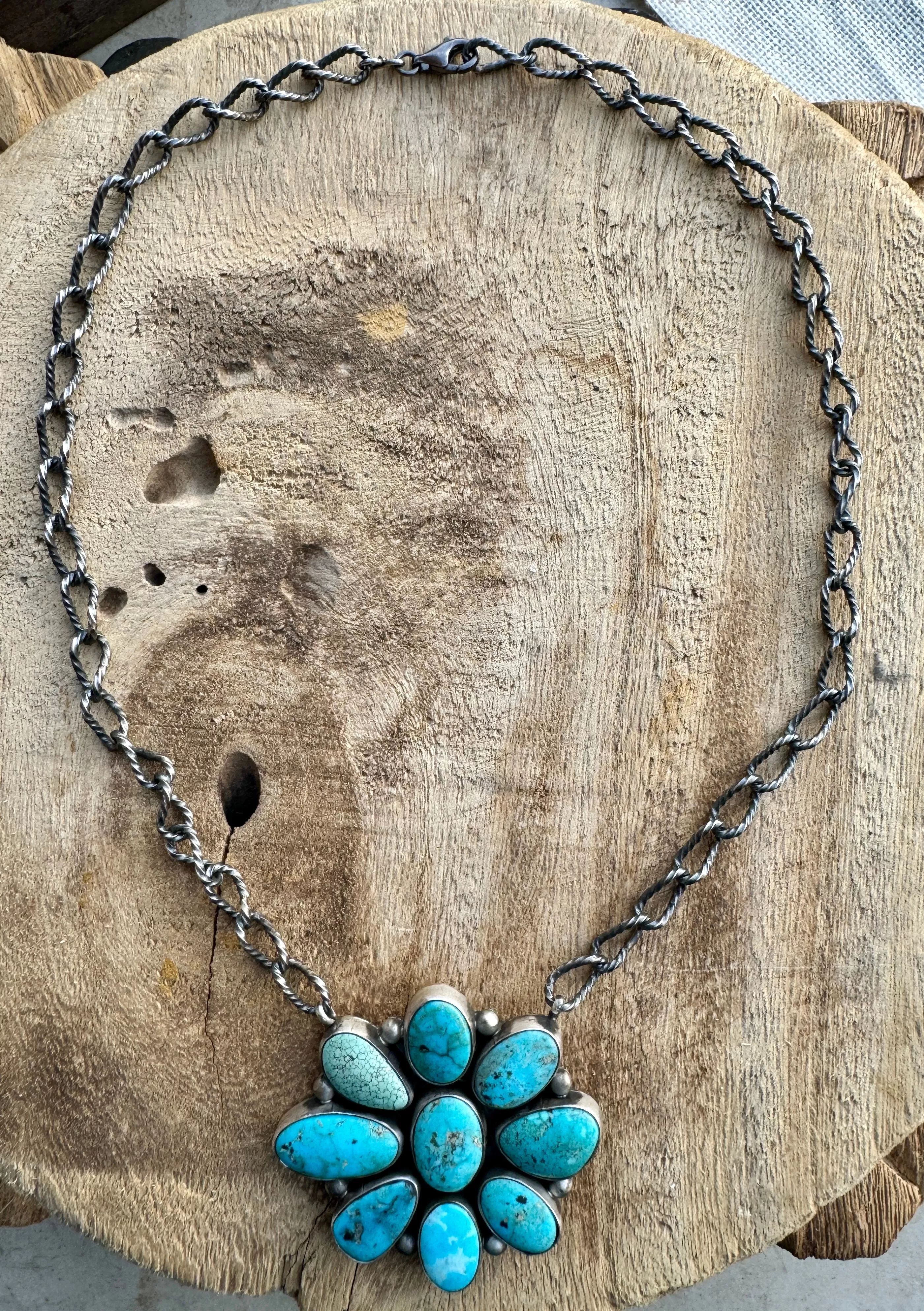 Glorieta Authentic Kingman Turquoise Necklace