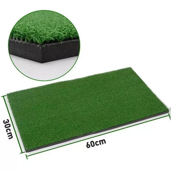 Golf Practice Mat with Rubber Tee - Home Hitting Golf Mats