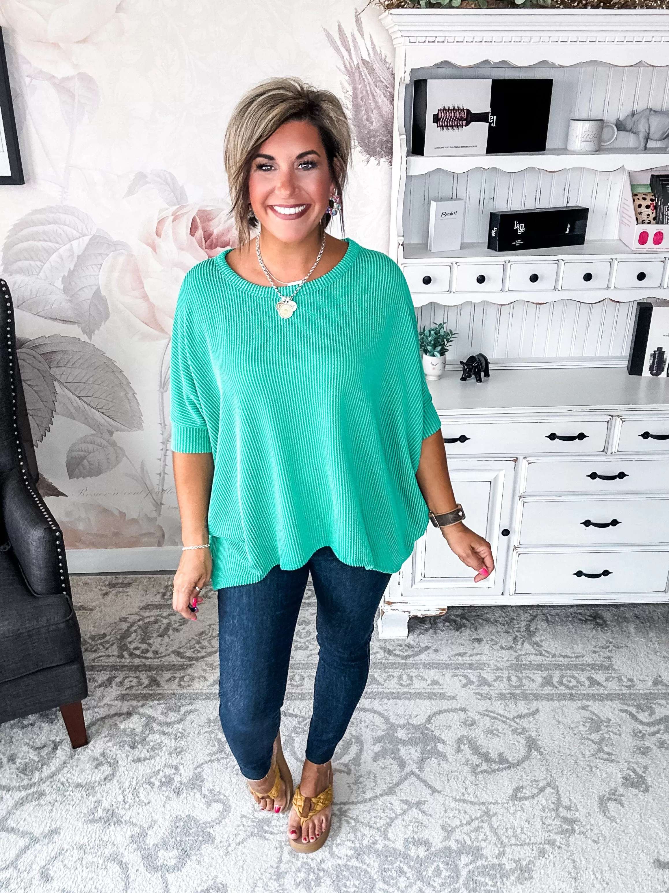 Got It Where I Want It Tunic Top - Kelly Green