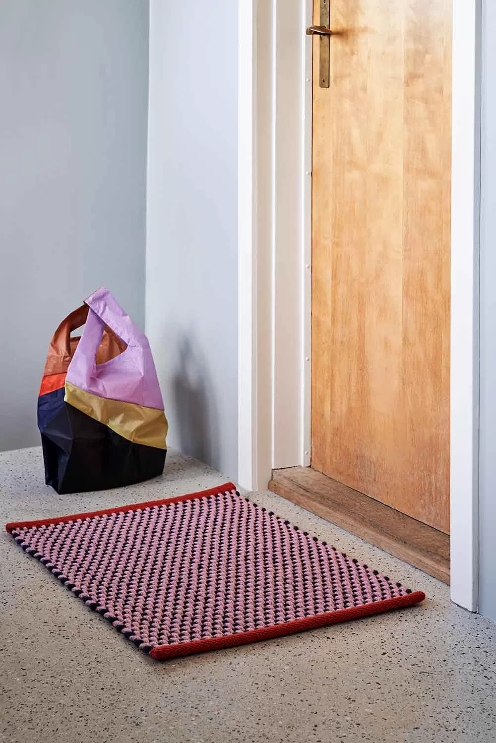 HAY Door Mat in Pink