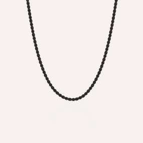 Helix Chain Necklace Black Adjustable 50-60cm/20-24'