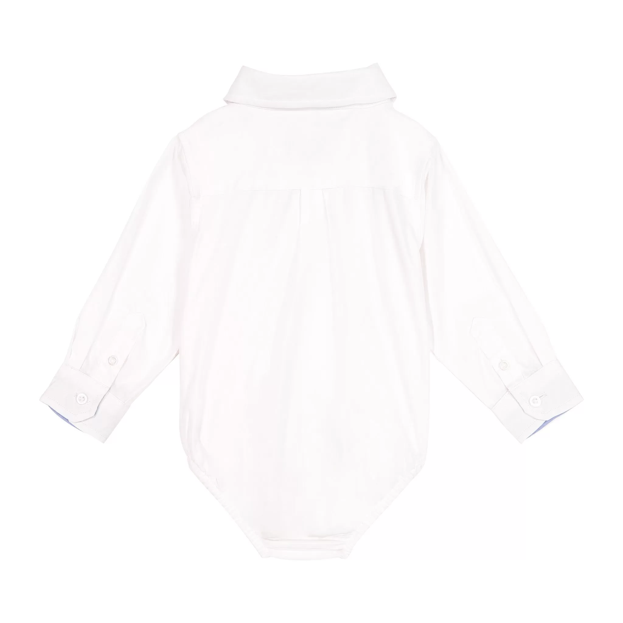 Infant Boy White Poplin Button-down Shirtzie