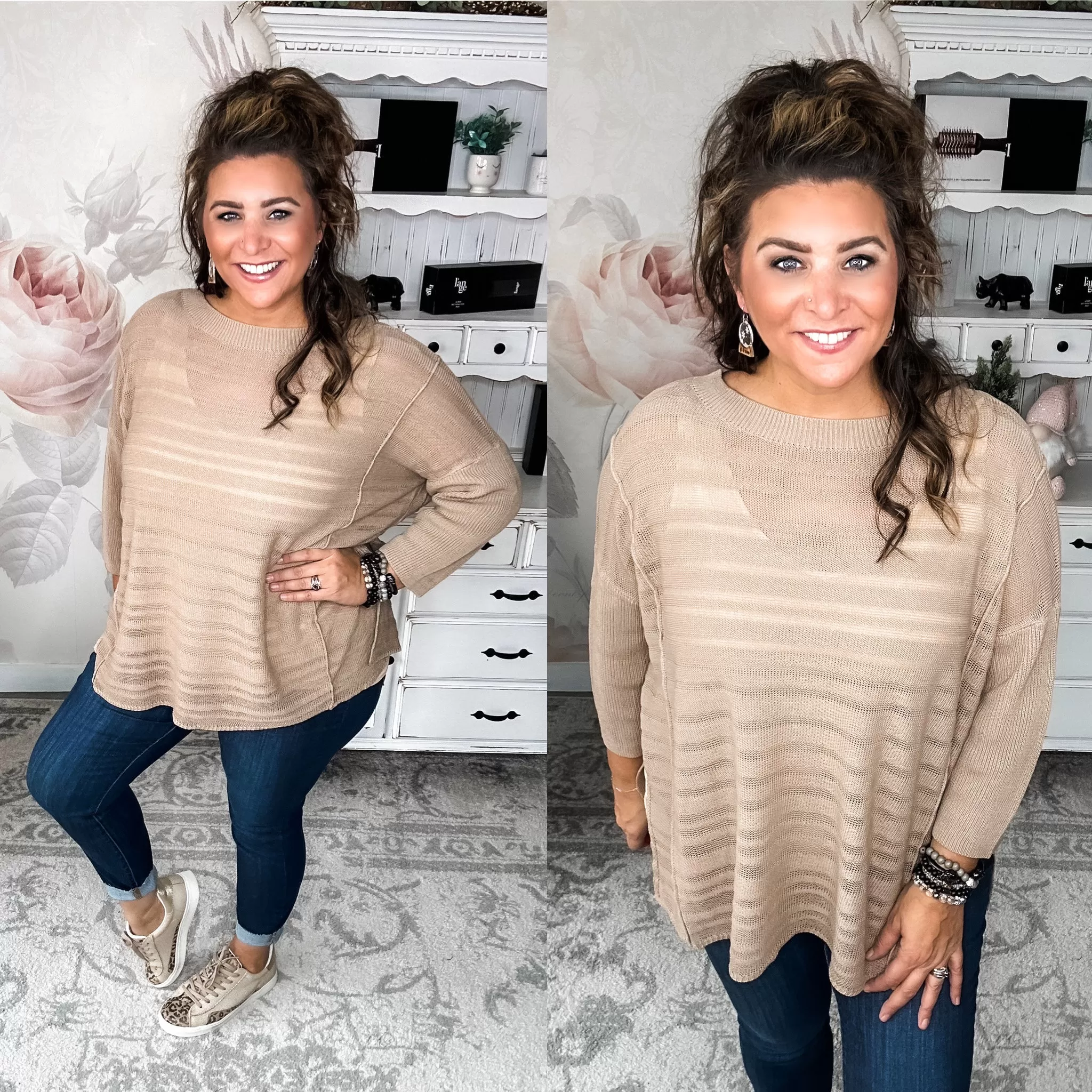 It's Worth It Tunic Sweater - Oatmeal