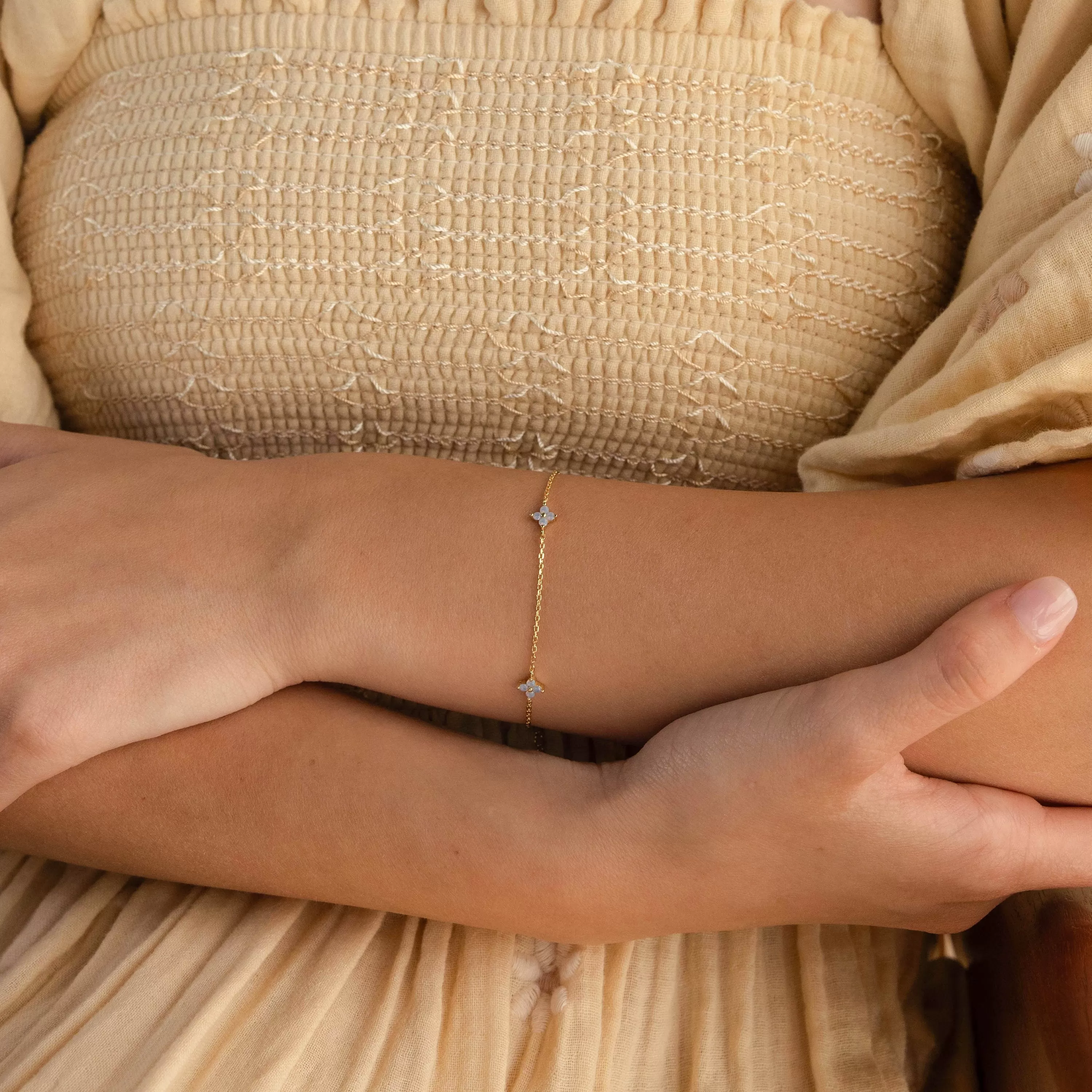 Ivy Flower Station Bracelet