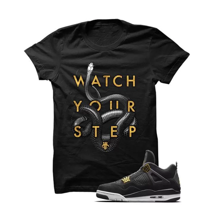 Jordan 4 Royalty Black T Shirt (Snakes)