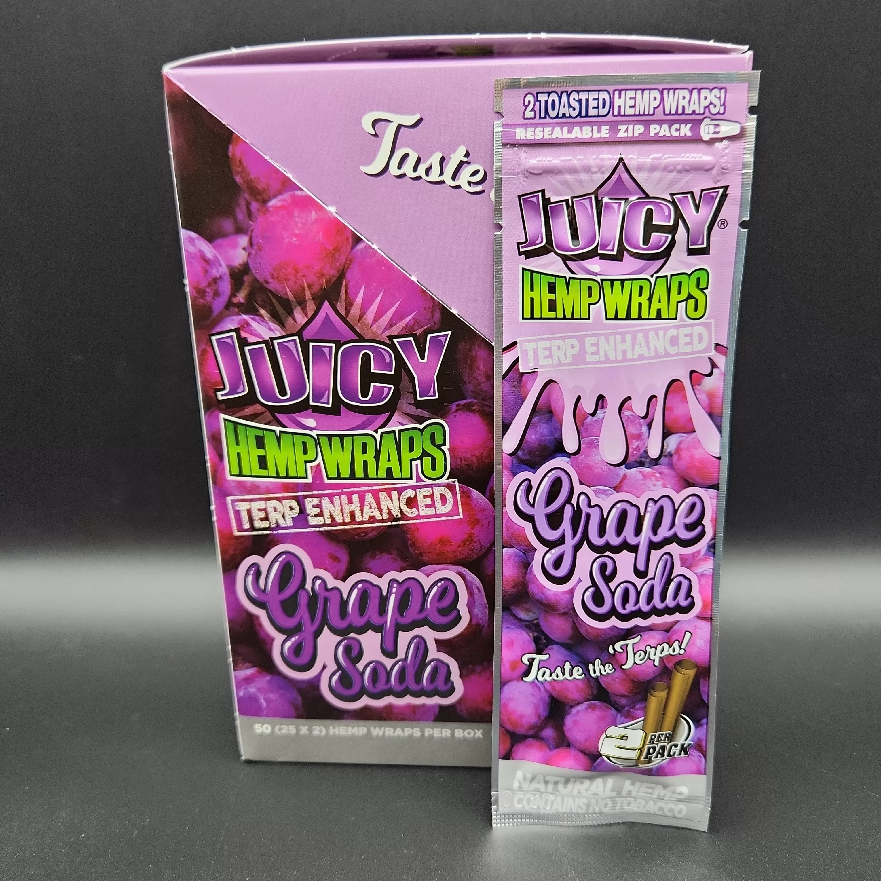 Juicy Terp Enhanced Hemp Wraps - Box of 25