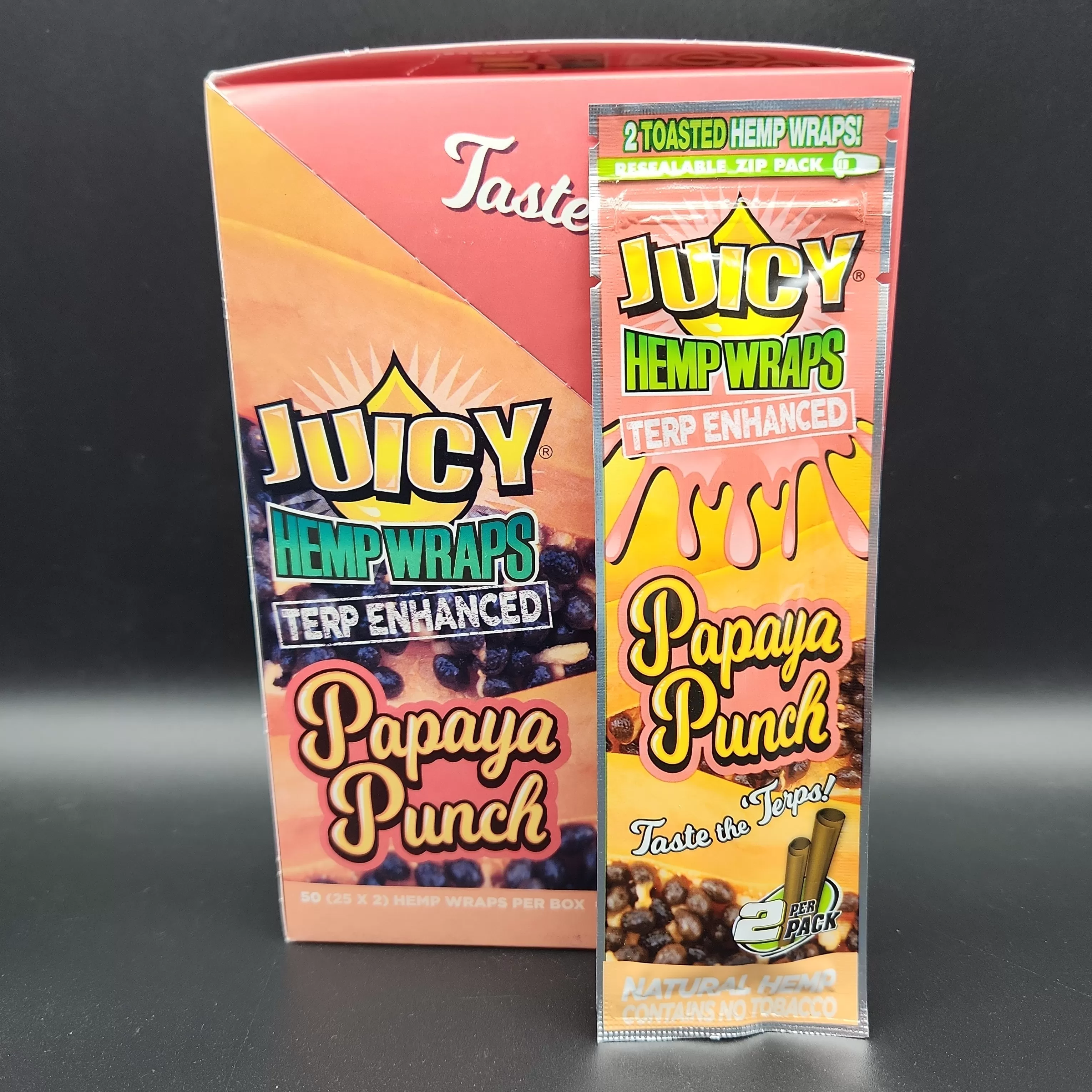 Juicy Terp Enhanced Hemp Wraps - Box of 25