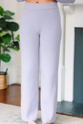 Just An Act Pale Blue Knit Pants