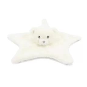 Keeleco White & Grey Bear Blanket - 32cm