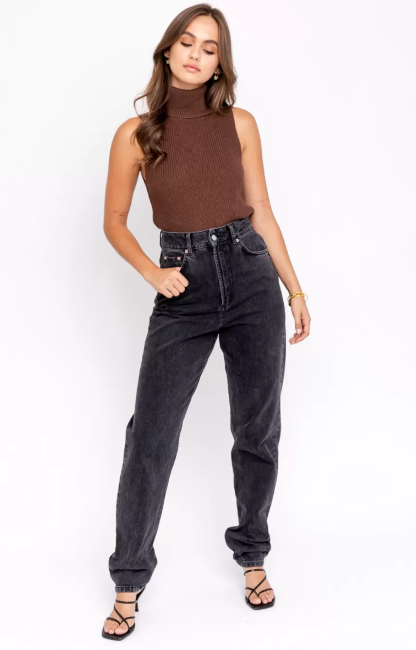 Kensy Knit Turtleneck - Brown