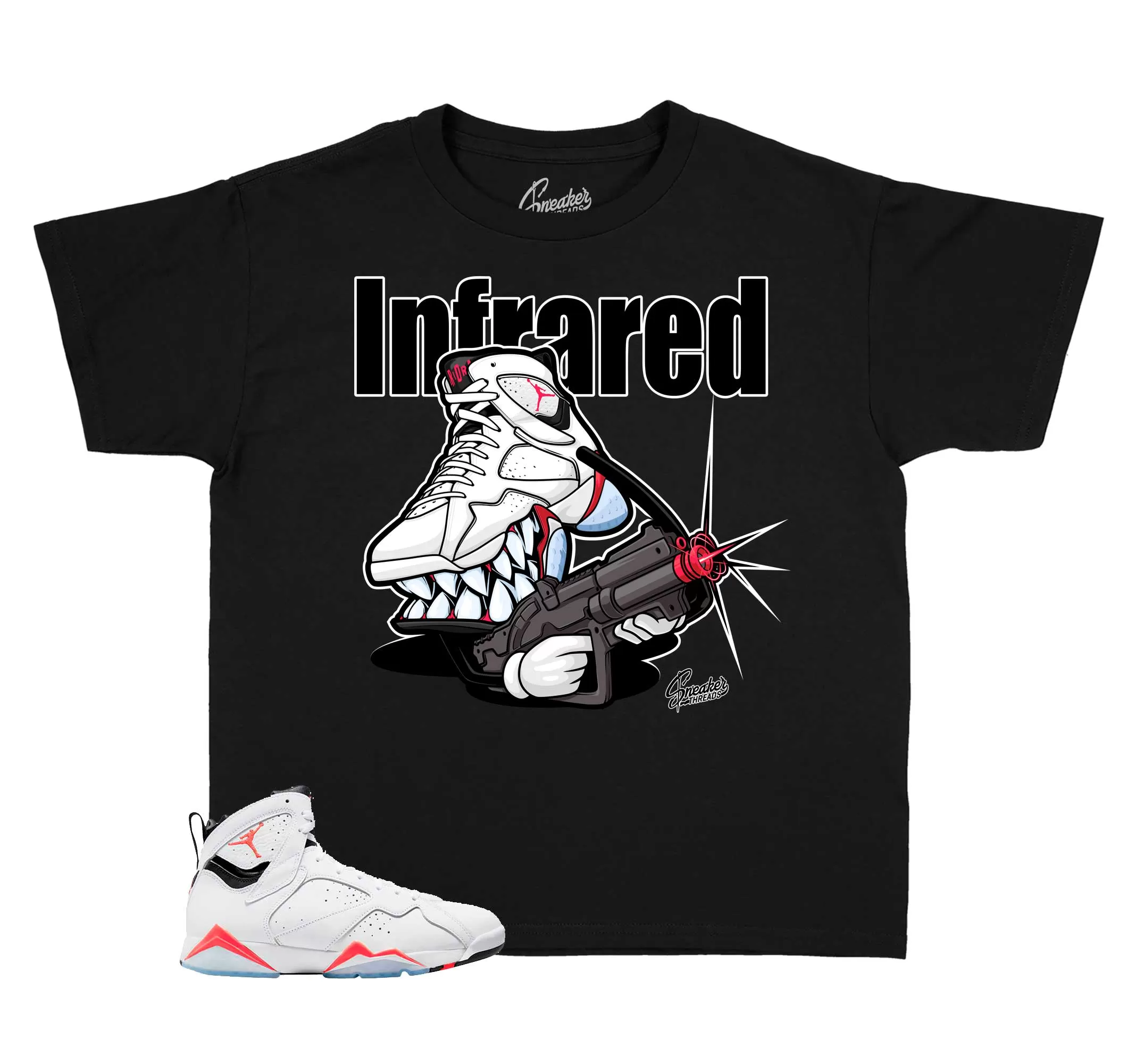 Kids Infrared 7 Shirt - Fly Kicks - Black