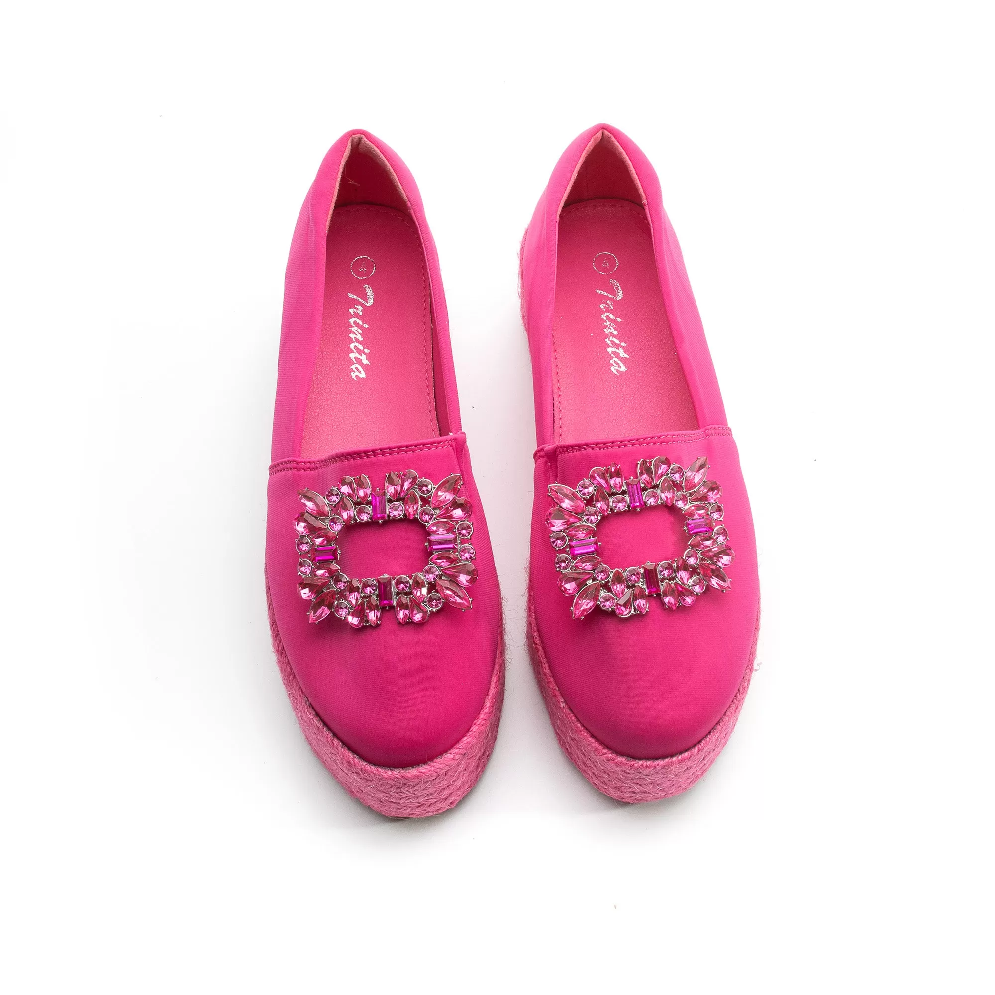 Krystal Rhinestone Decorated Platform Shoes