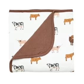 Kyte Baby Printed Baby Blanket in Moo