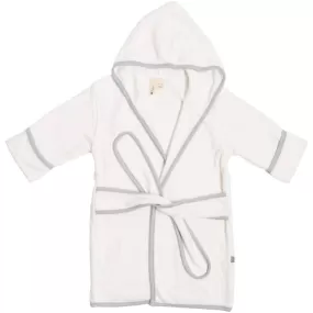 Kyte Baby Toddler Bath Robe in Cloud with Storm Trim